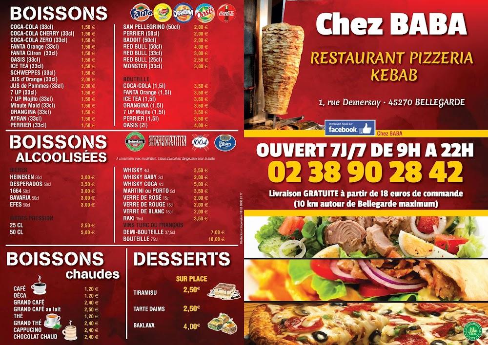 Chez Baba - Menu Image 2